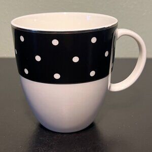 kate spade New York SADIE STREET Polka Dot B & W Cup Mug ~ LENOX Williams-Sonoma